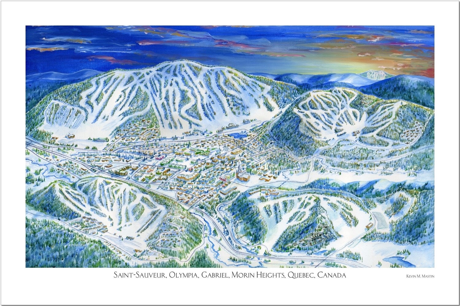 Saint-Sauveur Quebec Art Poster