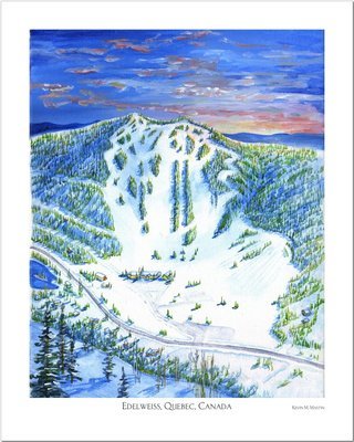 Edelweiss Quebec Art Poster