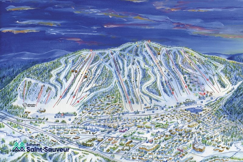 Saint-Sauveur Trail Map