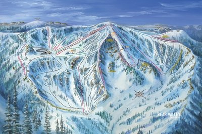 Bear Valley Snow Bowl Trail Map