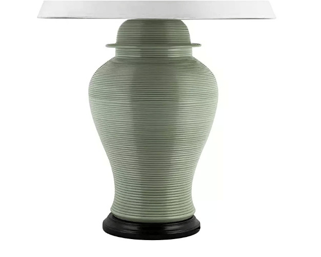 green ceramic lamp base