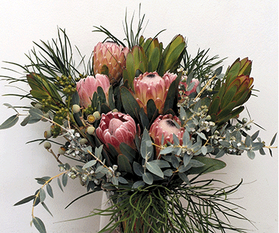 Bouquet Mixed Natives and Proteas Flowers