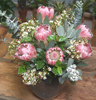 Bouquet Mixed Natives and Proteas Flowers