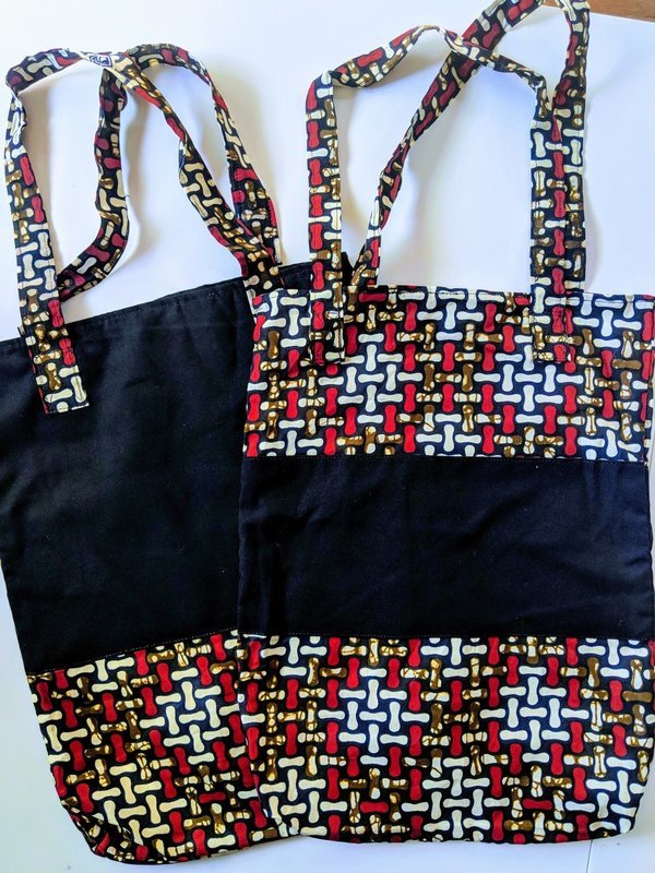 African Print Tote Bag