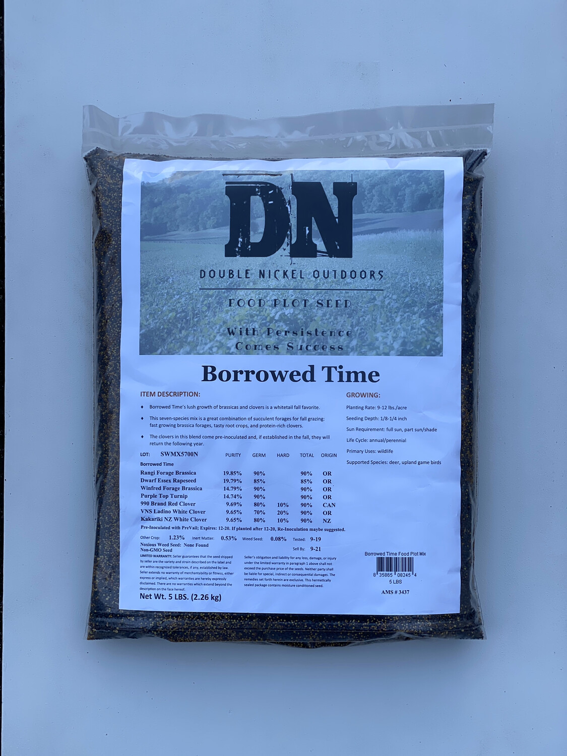 Borrowed Time Seed 25lb Bag