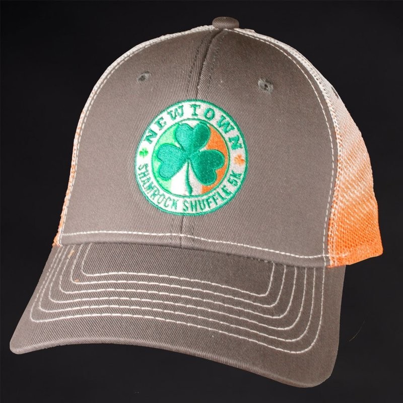 Grey Shamrock Shuffle Trucker Hat