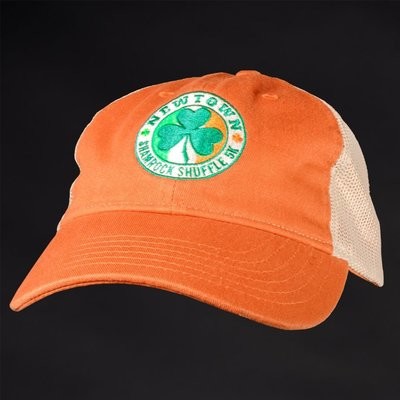 Orange Shamrock Shuffle Trucker Hat