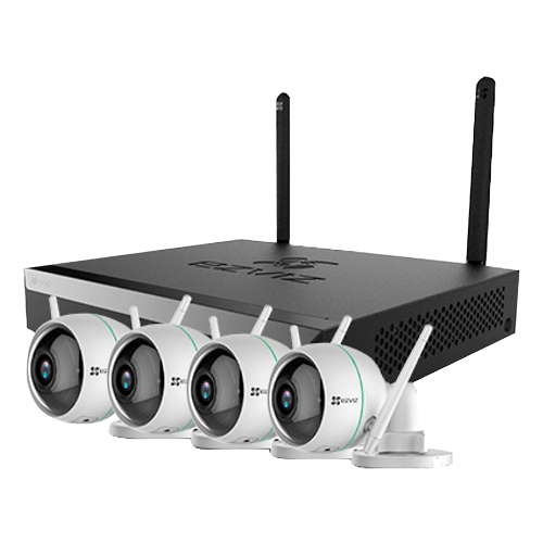 Kit de videovigilancia 4 canales WiFi Ezviz