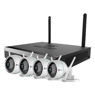 Kit de videovigilancia 4 canales WiFi Ezviz