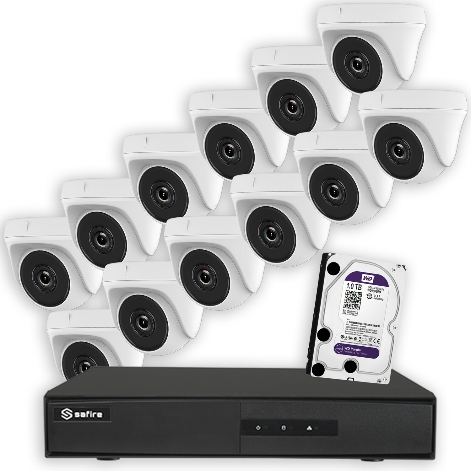 Kit de Videovigilancia 12 cámaras FULL HD
