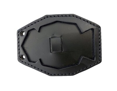 Portaplaca Policia Nacional cuero grueso