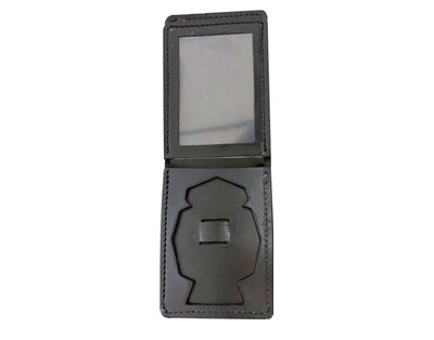 Cartera Portaplaca Policia Nacional Cuero Grueso