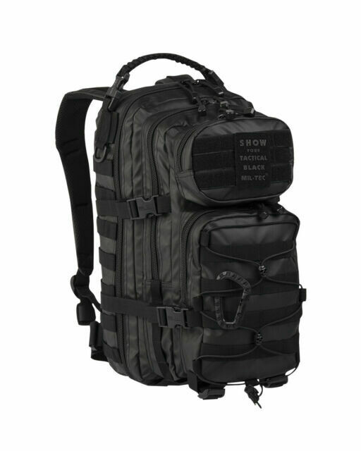 Mochila de asalto táctica pequeña Negra