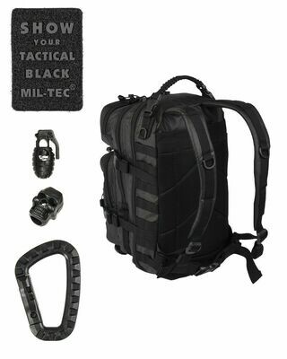 Mochila de asalto táctica pequeña Negra