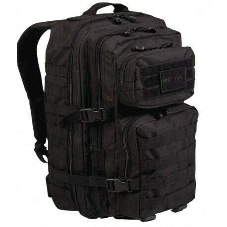 Mochila US Assault Tactical Miltec Negra Grande