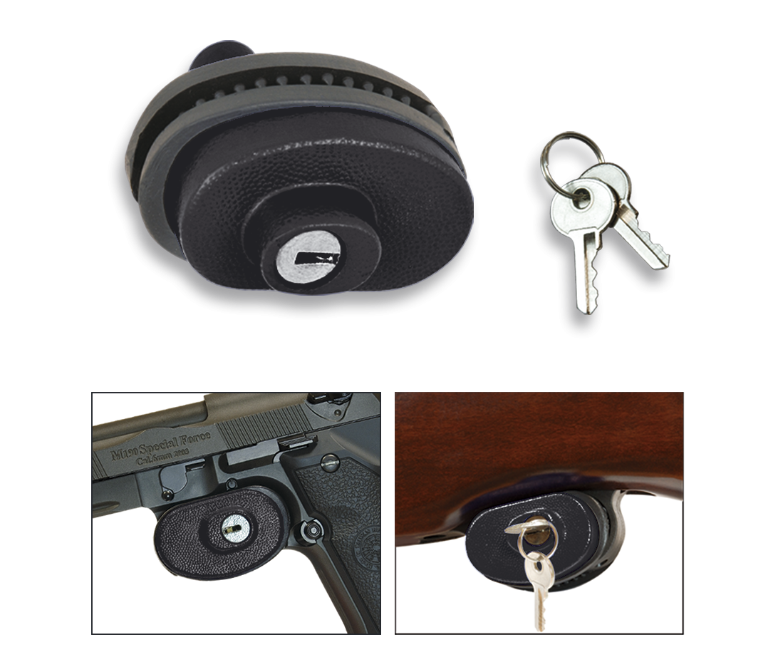 Candado Albainox para arma corta con llave
