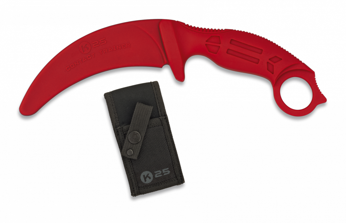 Karambit engomado de entrenamiento rojo