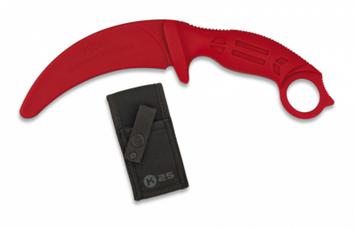 Karambit engomado de entrenamiento rojo
