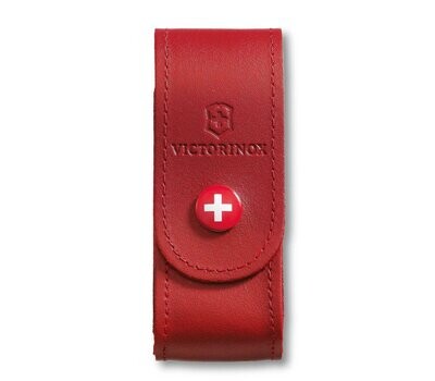 Funda de piel Roja Victorinox (peq.)