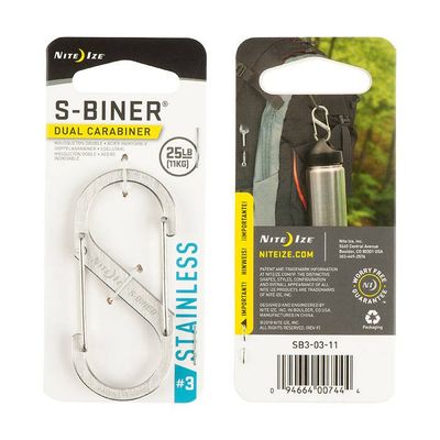 Mosqueton S-Biner 3 metal 11kg
