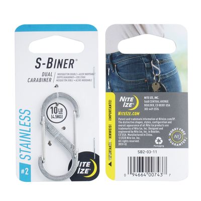 Mosqueton S-Biner metal 4,5kg