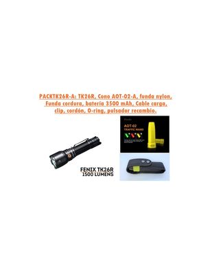 Linterna Fenix con cono TK26R