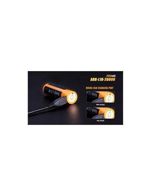 Bateria recargable USB Fenix 18650 2600 mAh