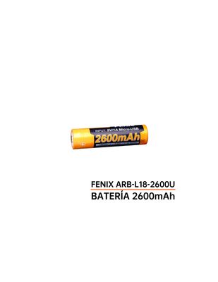 Bateria recargable USB Fenix 18650 2600 mAh
