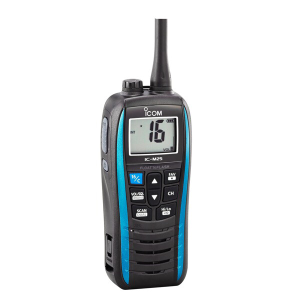 ICOM M25 Buoyant Marine VHF Transceiver Marine Blue