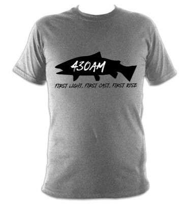 430AM TROUT TEE (Overcast Grey)