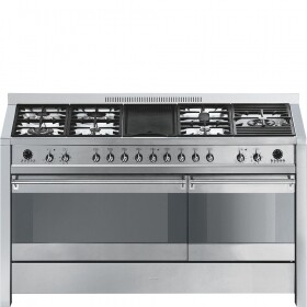 SMEG A5-8 150cm Opera Range Dual Cavity Stainless Steel Cooker with Gas hob #DEMO/B-GRADE UNIT (2 year warrantee)