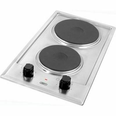 DEFY 30cm Stainless Steel 2 Plate Solid Hob (DHD401)