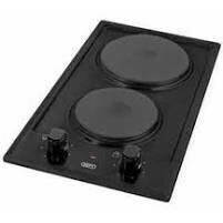DEFY 30cm Black 2 Plate Solid Hob (DHD400)