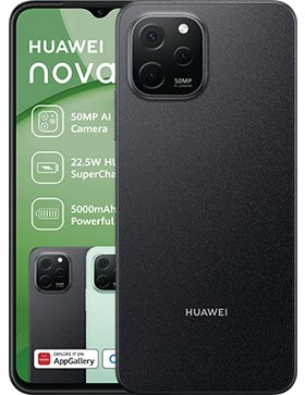 Huawei Nova Y61, 64GB Dual Sim - Midnight Black (New + Open/Damaged Box)