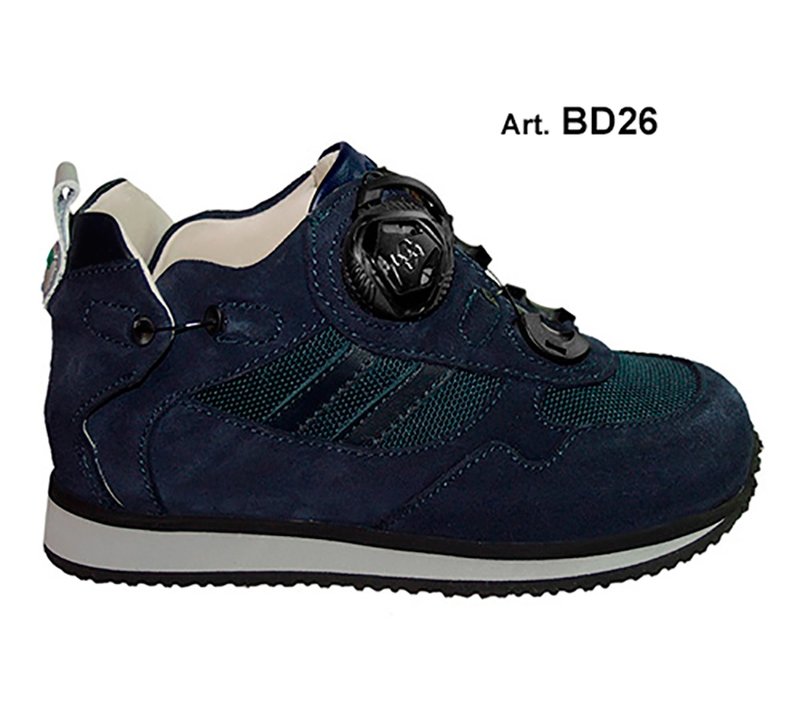 BUDDY - blue - SMOOTH lining - Flat heel