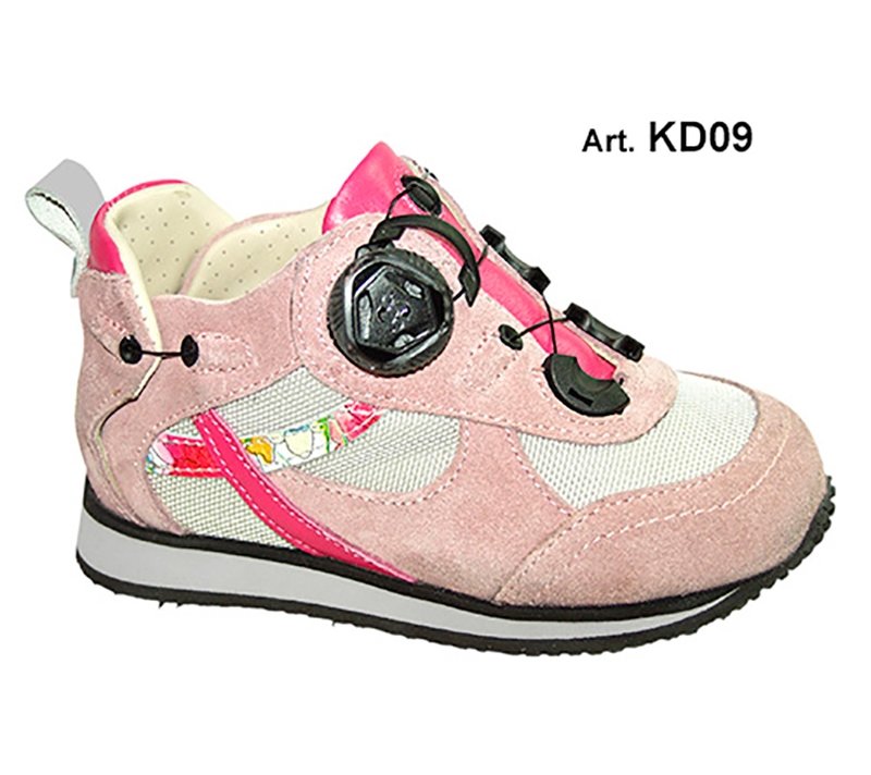 KID - fuxia/pink - PERFORATED lining - Flat heel