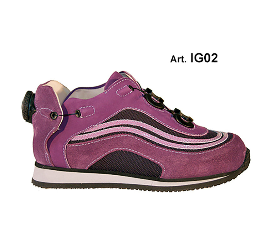 ICE - Viola - SMOOTH lining - Flat heel