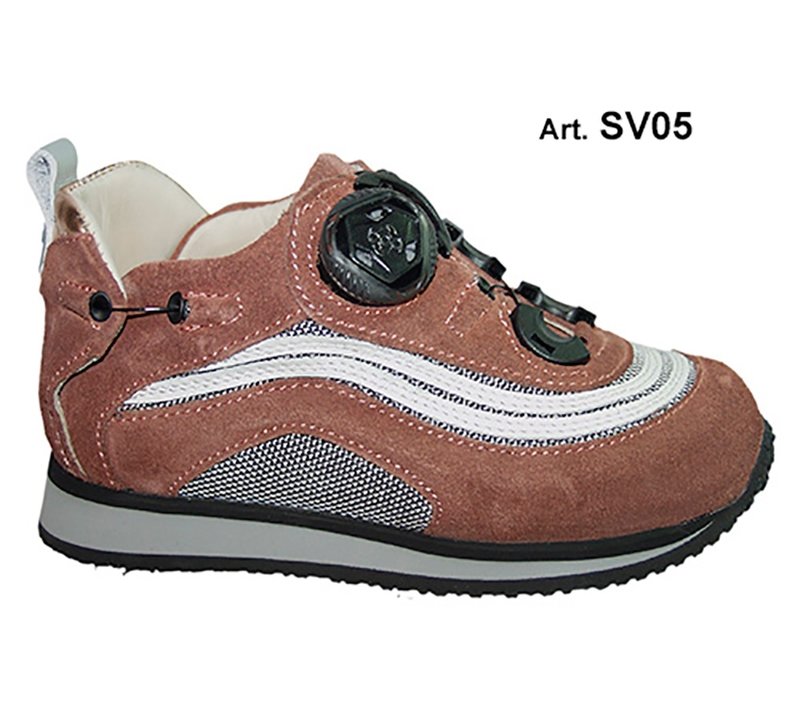 SILVER -dark pink/white - SMOOTH lining - Flat heel