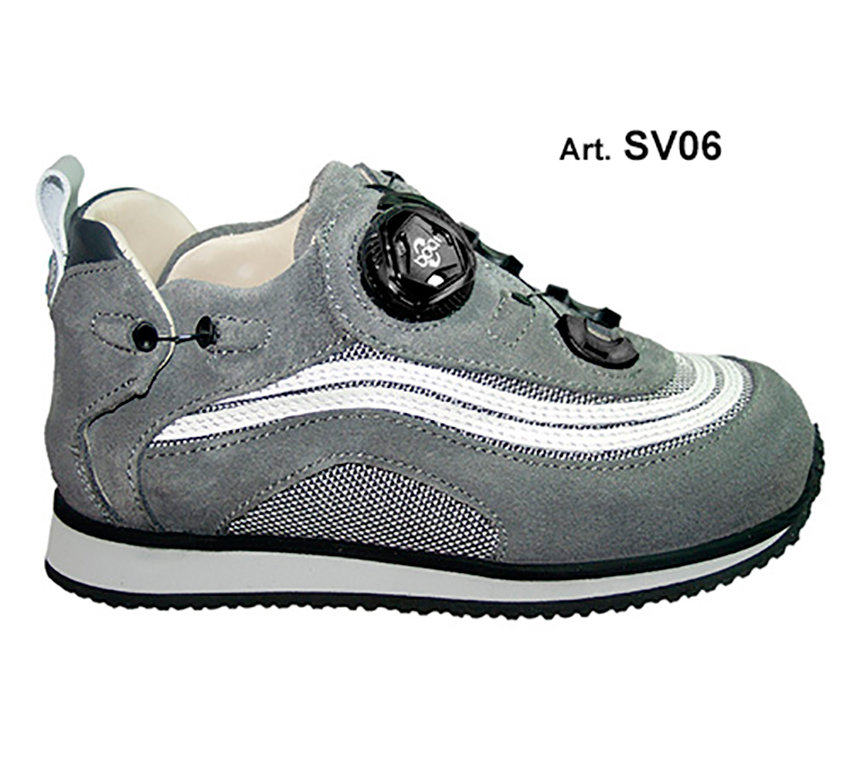 SILVER - grey/white - SMOOTH lining - Flat heel