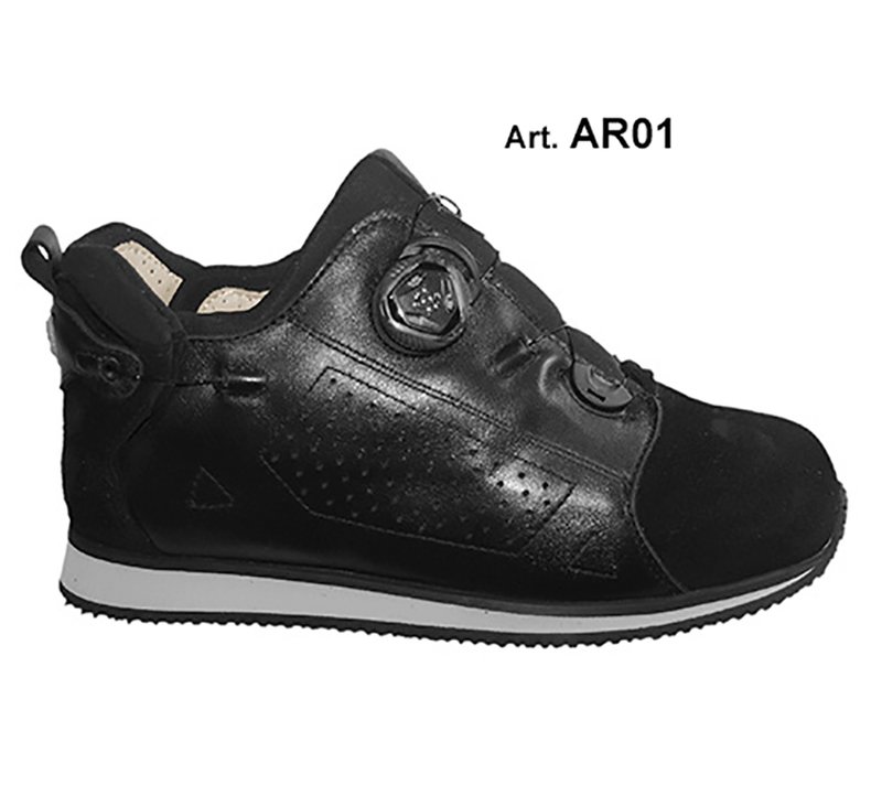 AIR - black - PERFORATED lining - Flat heel