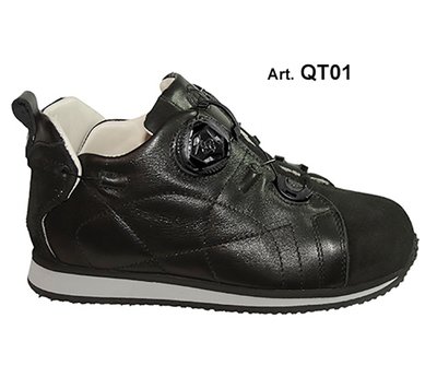 QUILT - black - SMOOTH lining - Flat heel