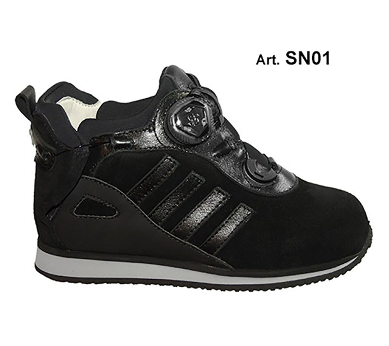 SNOW - black - SMOOTH lining - Flat heel