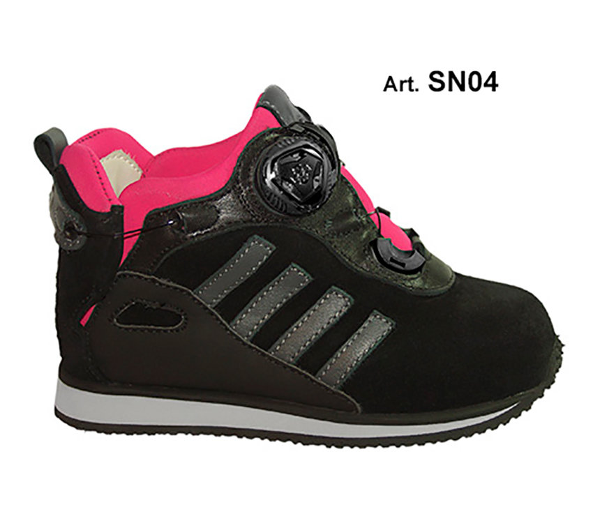 SNOW - black/pink - SMOOTH lining - Flat heel