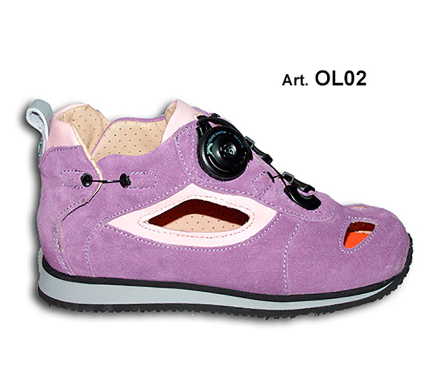 OLLY - lilac/pink - PERFORATED lining - Flat heel