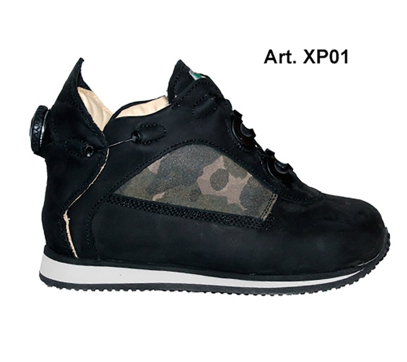 EXPLORER - black/green - SMOOTH PADDED WOOL lining - Flat heel