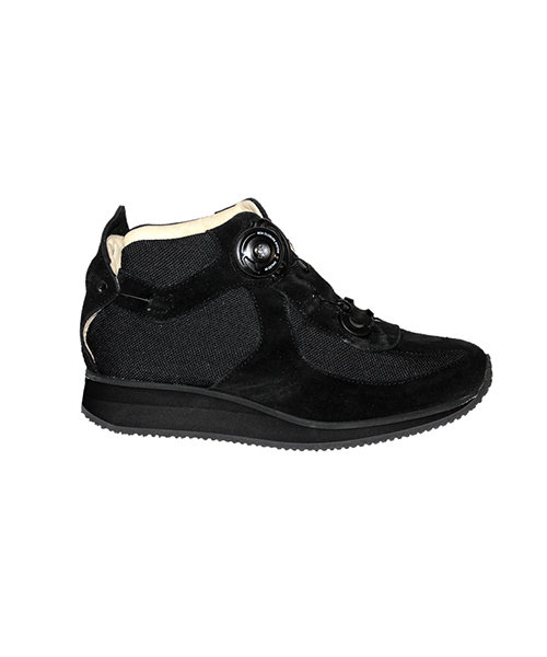 WALK BOOT - black- Smooth lining - Rolling heel