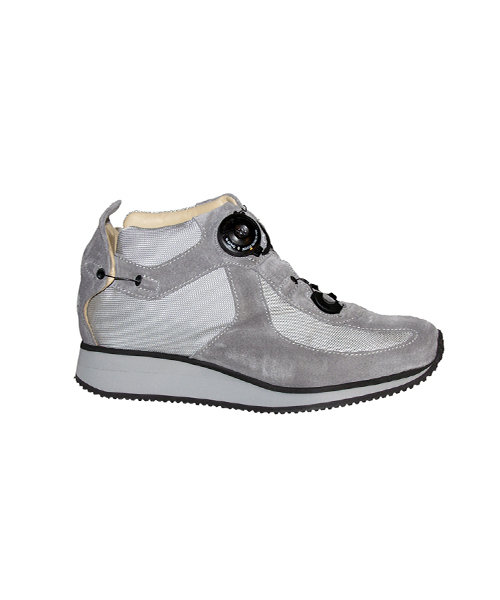 WALK BOOT - grey- Smooth lining - Rolling heel