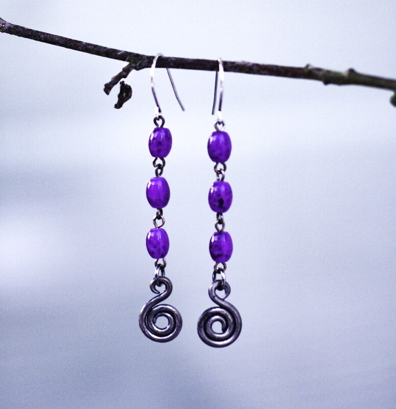 Taika-korvakorut lasihelmillä