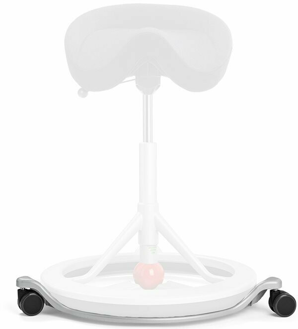Rollenuntergestell Wheels für backapp Smart, Untergestell Wheels, Aluminium, pulverbeschichtet: silber