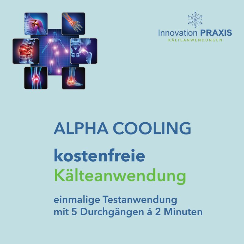 Erstanwendung Kälteanwendung mit Alpha Cooling® Professional